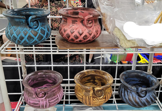 Yarn Bowls Hand Carved from Reclaimed Mango Wood