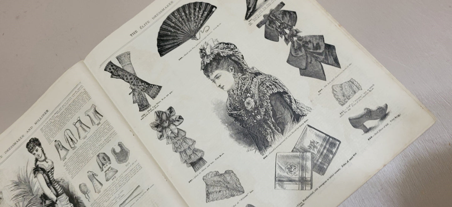 1878 The Elite Dressmaker and Milliner, June, Vol 2 No 11.