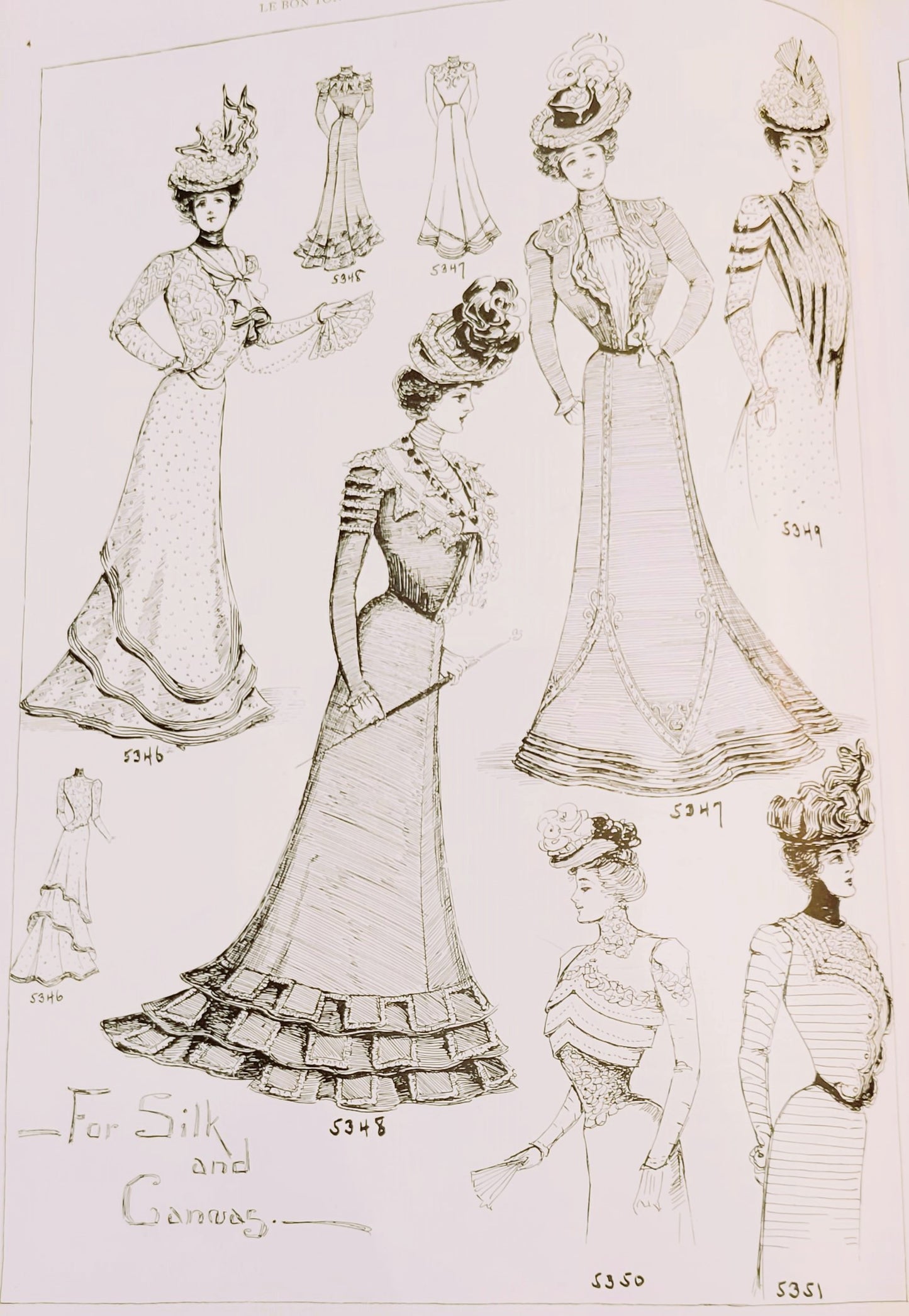 1899 Le Bon Ton Le Moniteur de la Mode United, June. Monthly Catalog. E-book DOWNLOAD, Vol 48 No 6.