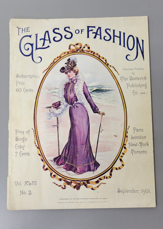 1901 Glass of Fashion September, Original Pattern Catalog, Butterick Publishing