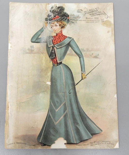 McCalls Magazine Original. March 1900. Pattern Catalog. Ladies Children Fashion.