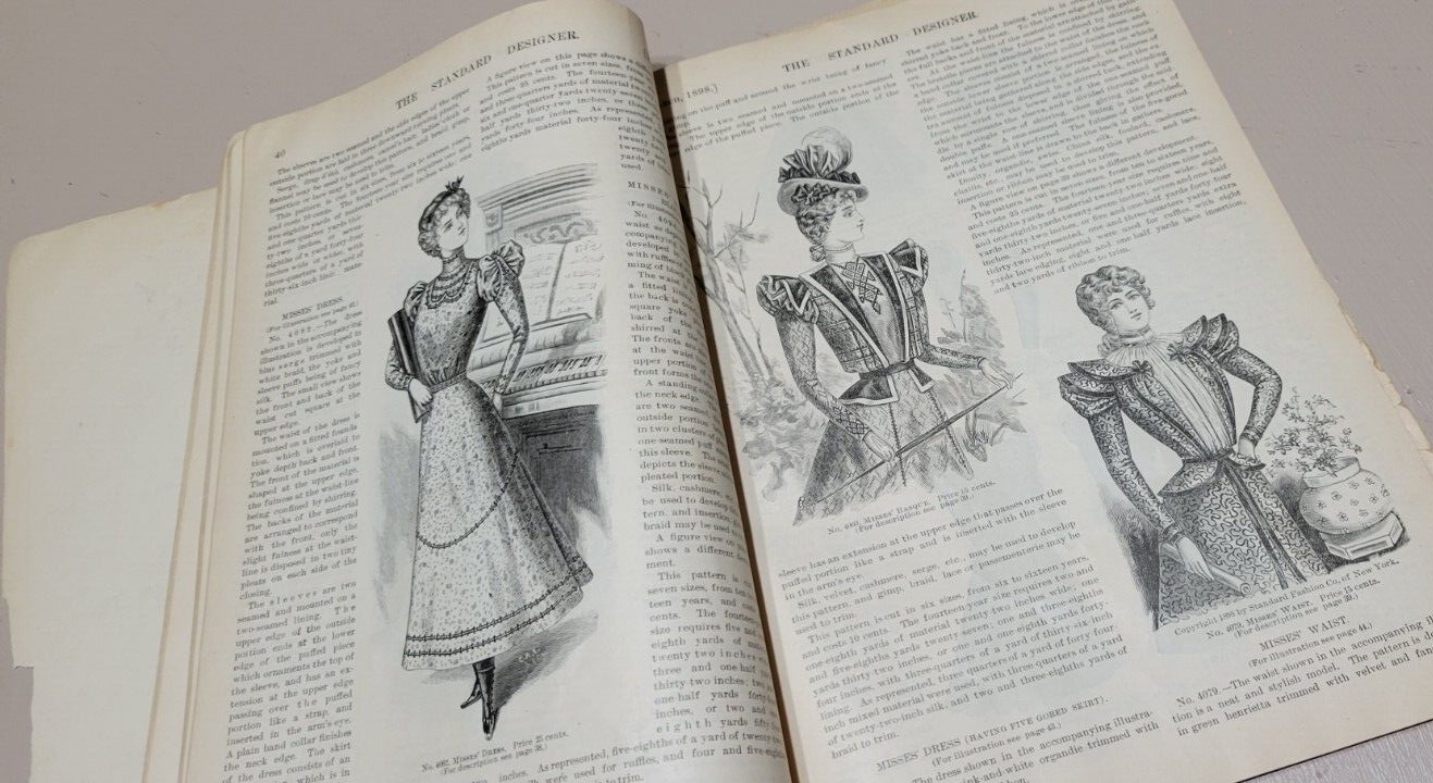 1898 Standard Designer Rare Original Catalog March Women Children Pattern Fashio