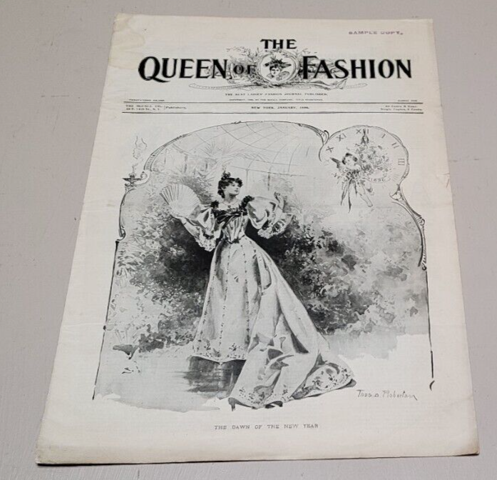 1896 Queen of Fashion McCalls January Ladies Journal New York Dress Patterns