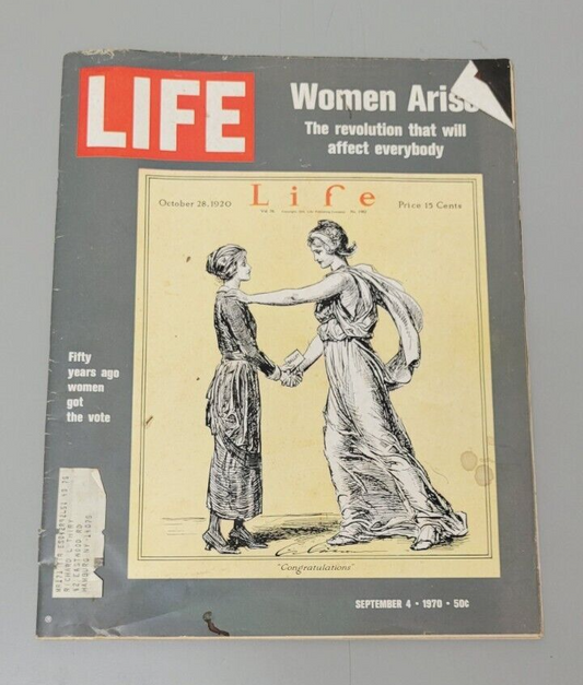 1970 Life Magazine September 4. Original. Women Artists Articles Pictures.