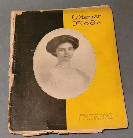 1914 Wiener Mode Original Novembe German Fashion Catalogue New York Women Styles