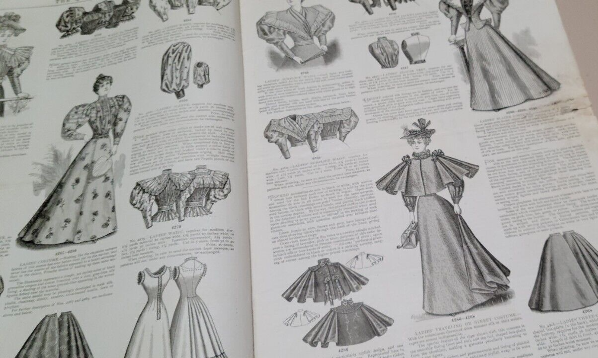 1895 Original The Queen of Fashion Paper July. New York Ladies' McCalls Pattern