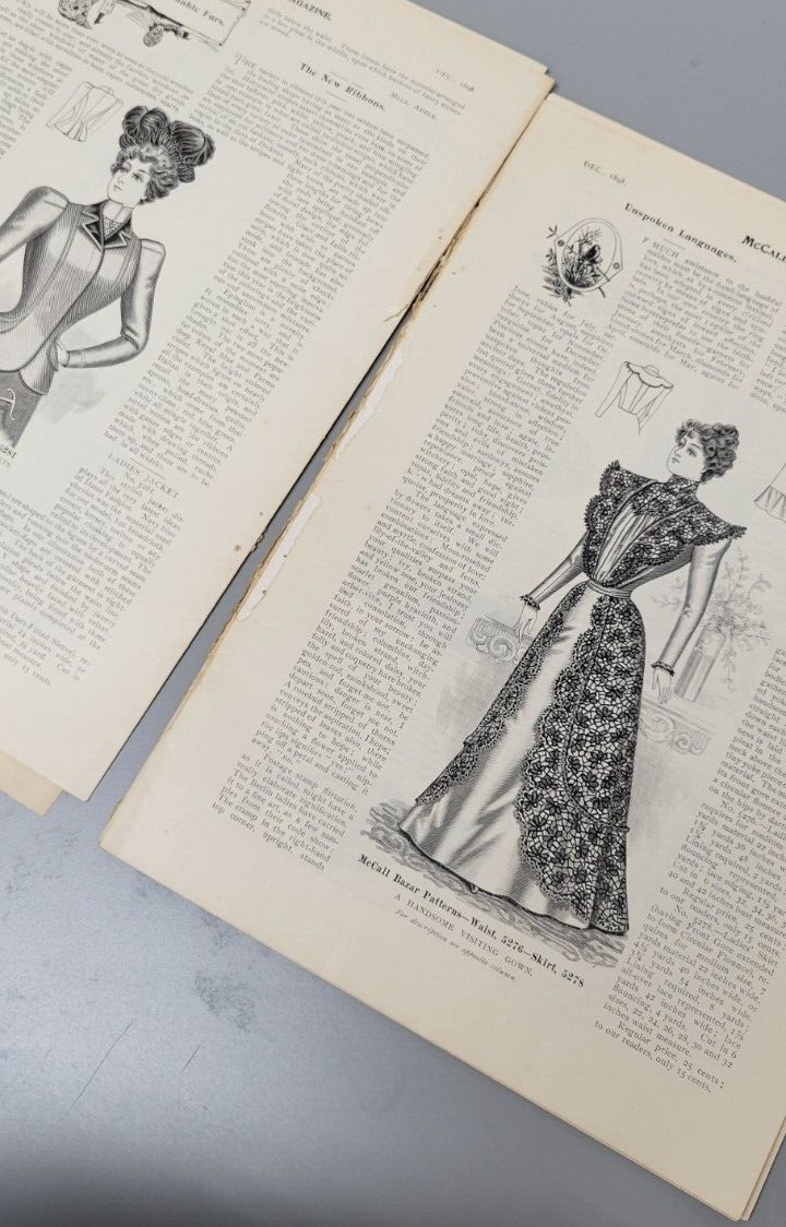 1898 McCall's Magazine Original Queen of Fashion New York December Catalog