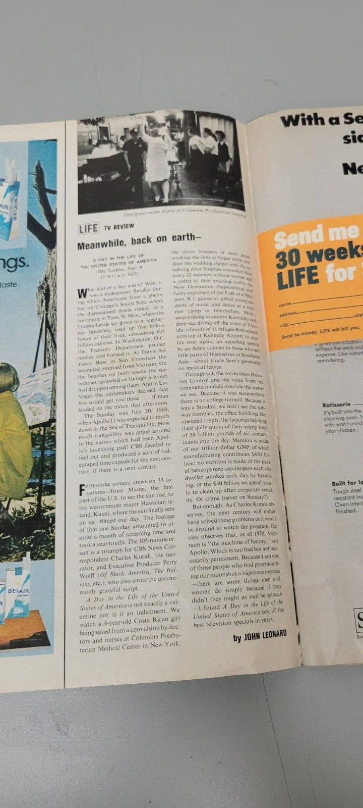 1970 Life Magazine September 4. Original. Women Artists Articles Pictures.