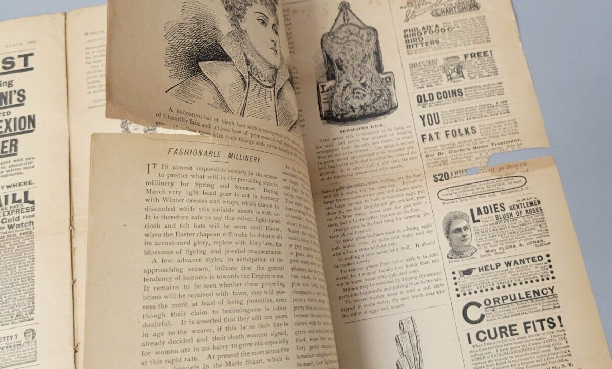 1893 Original The Queen of Fashion Paper March. New York Ladies' Fashion Pattern