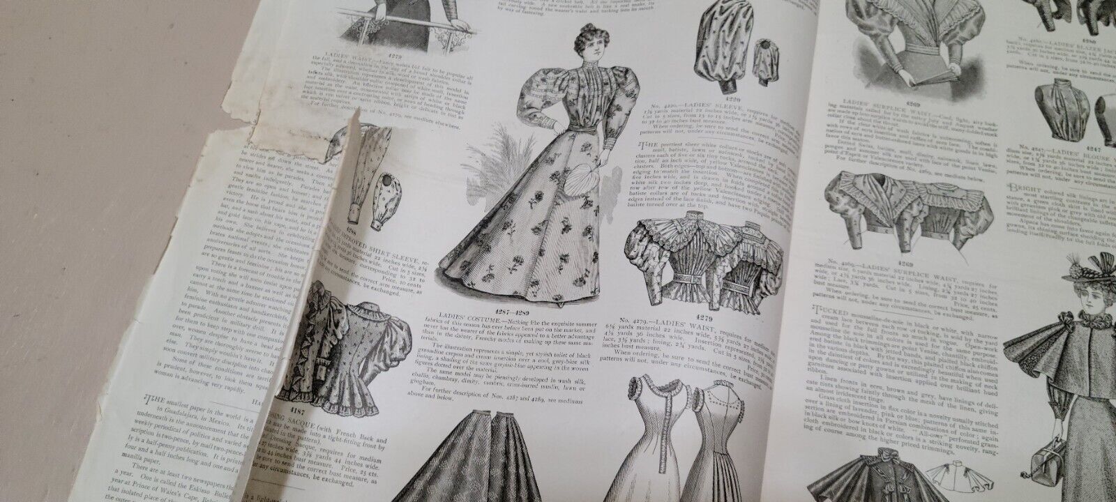 1895 Original The Queen of Fashion Paper July. New York Ladies' McCalls Pattern