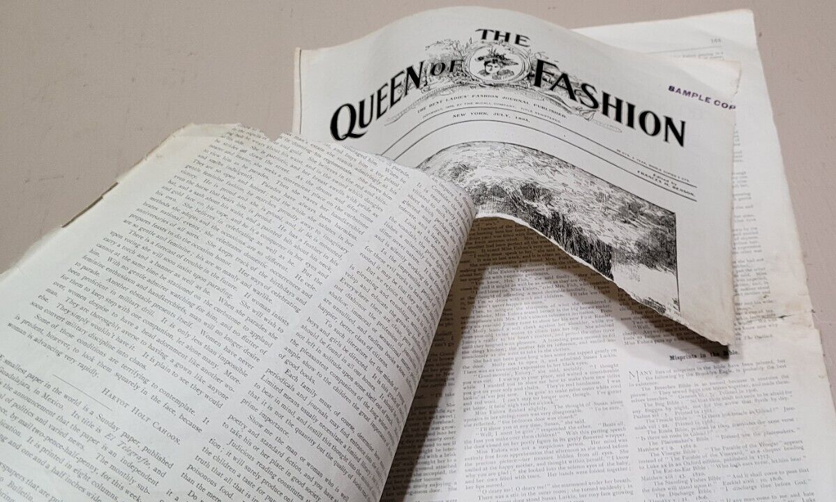 1895 Original The Queen of Fashion Paper July. New York Ladies' McCalls Pattern