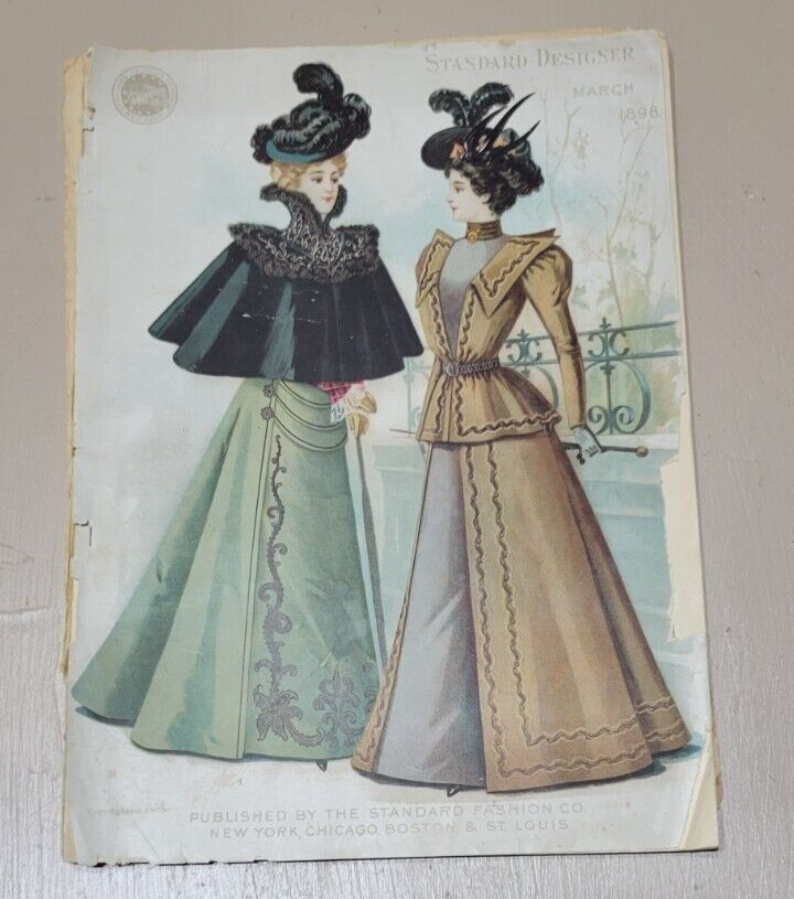 1898 Standard Designer Rare Original Catalog March Women Children Pattern Fashio