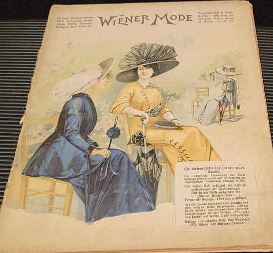 Wiener Mode April 1912 German Fashion Catalogue New York Women Styles