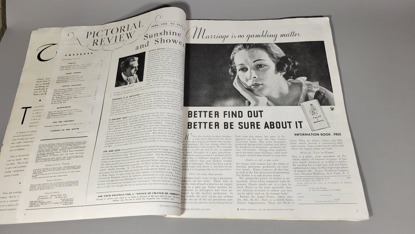 Pictorial Review April 1934 Magazine