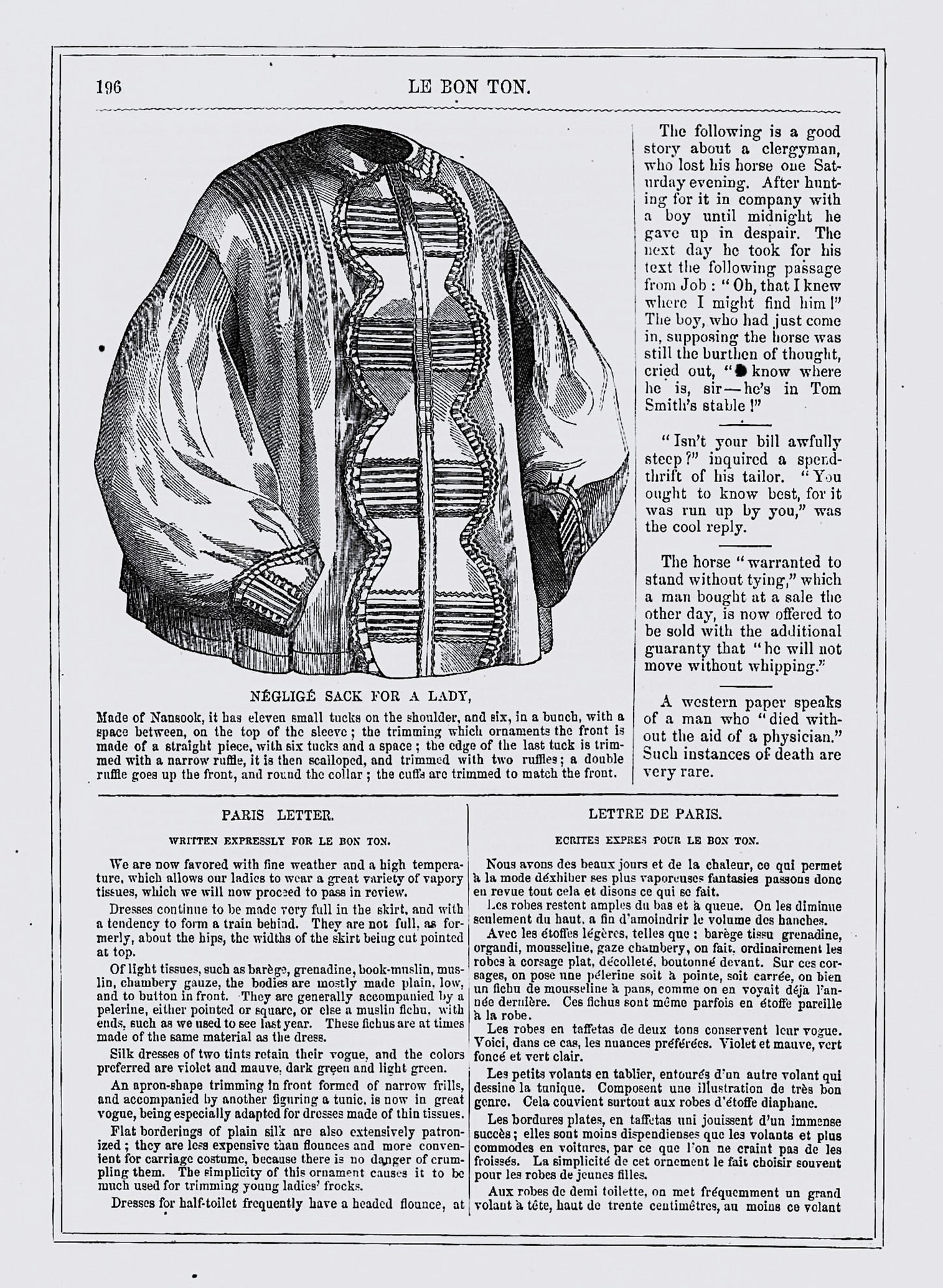 📥 Le Bon Ton Journal de Modes, September 1861. Catalog Monthly Report. Vol 10 No 9. E-book DOWNLOAD.