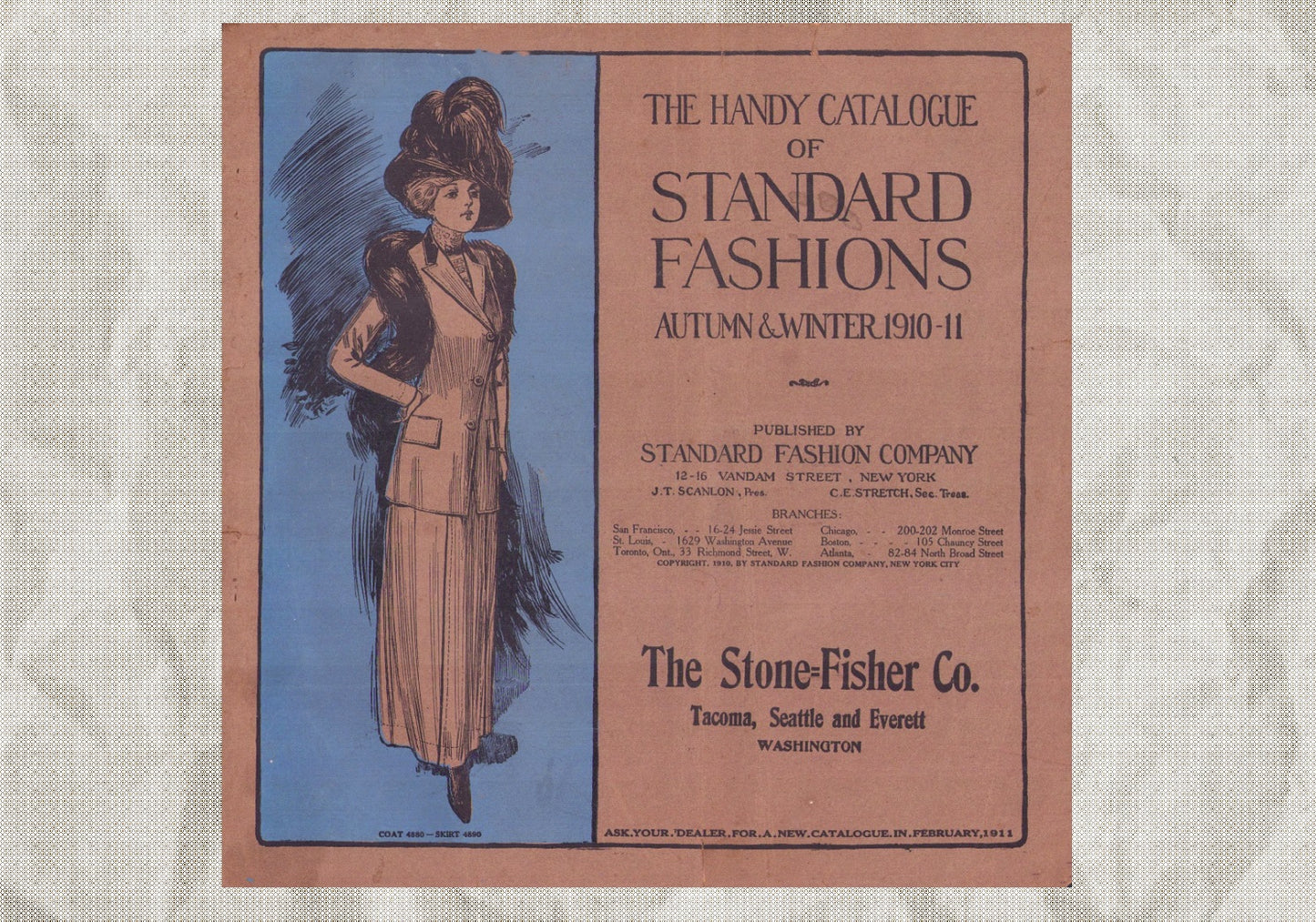 1910 The Handy Catalogue of Standard Patterns Autumn / Winter. E-book DOWNLOAD.