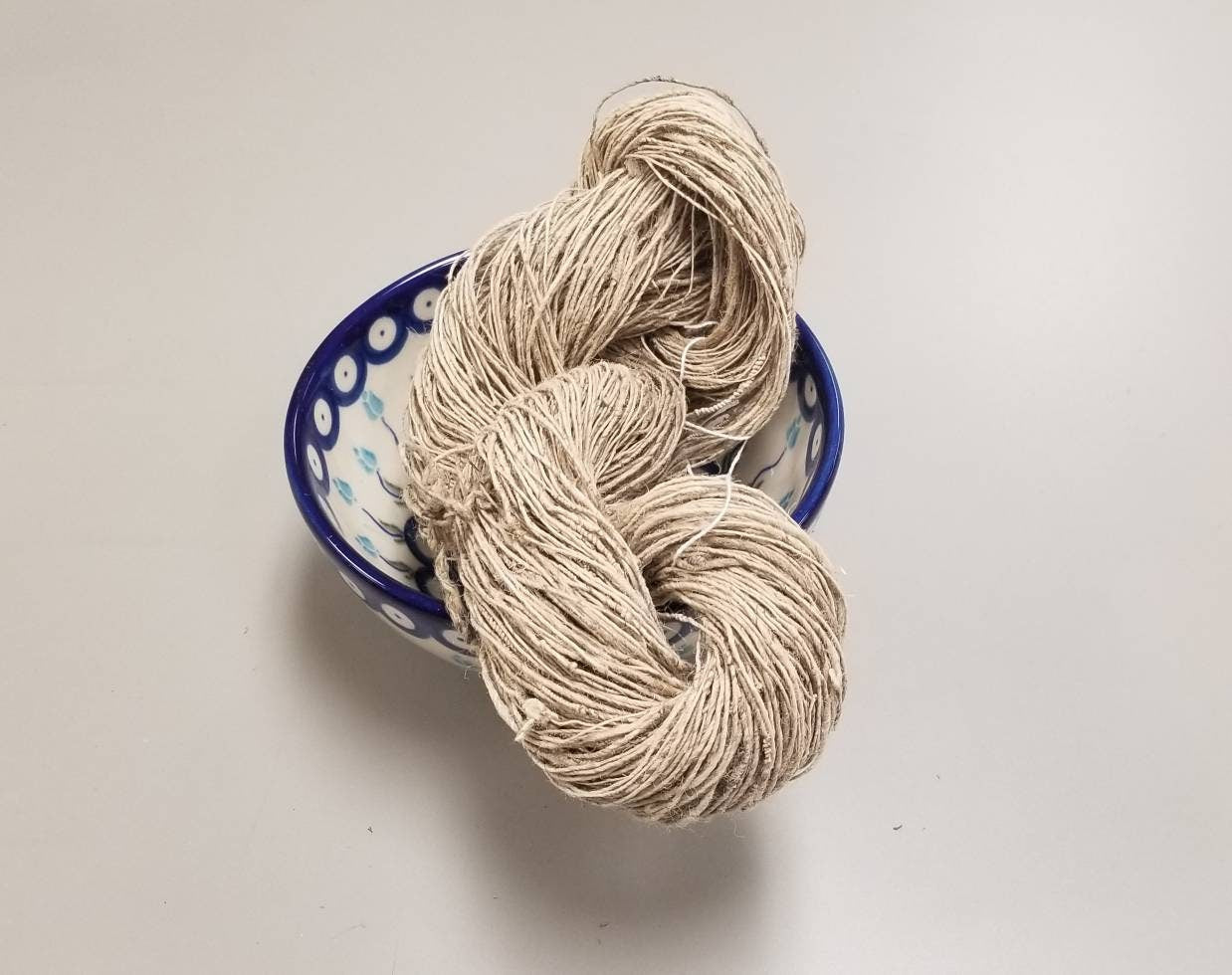 Nettle Yarn, Hand Spun Skein, Natural Fiber, Great for Kitting, Crochet, Weaving, Craft, and Fiber Arts