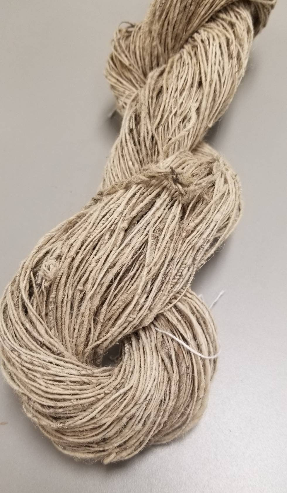 Nettle Yarn, Hand Spun Skein, Natural Fiber, Great for Kitting, Crochet, Weaving, Craft, and Fiber Arts