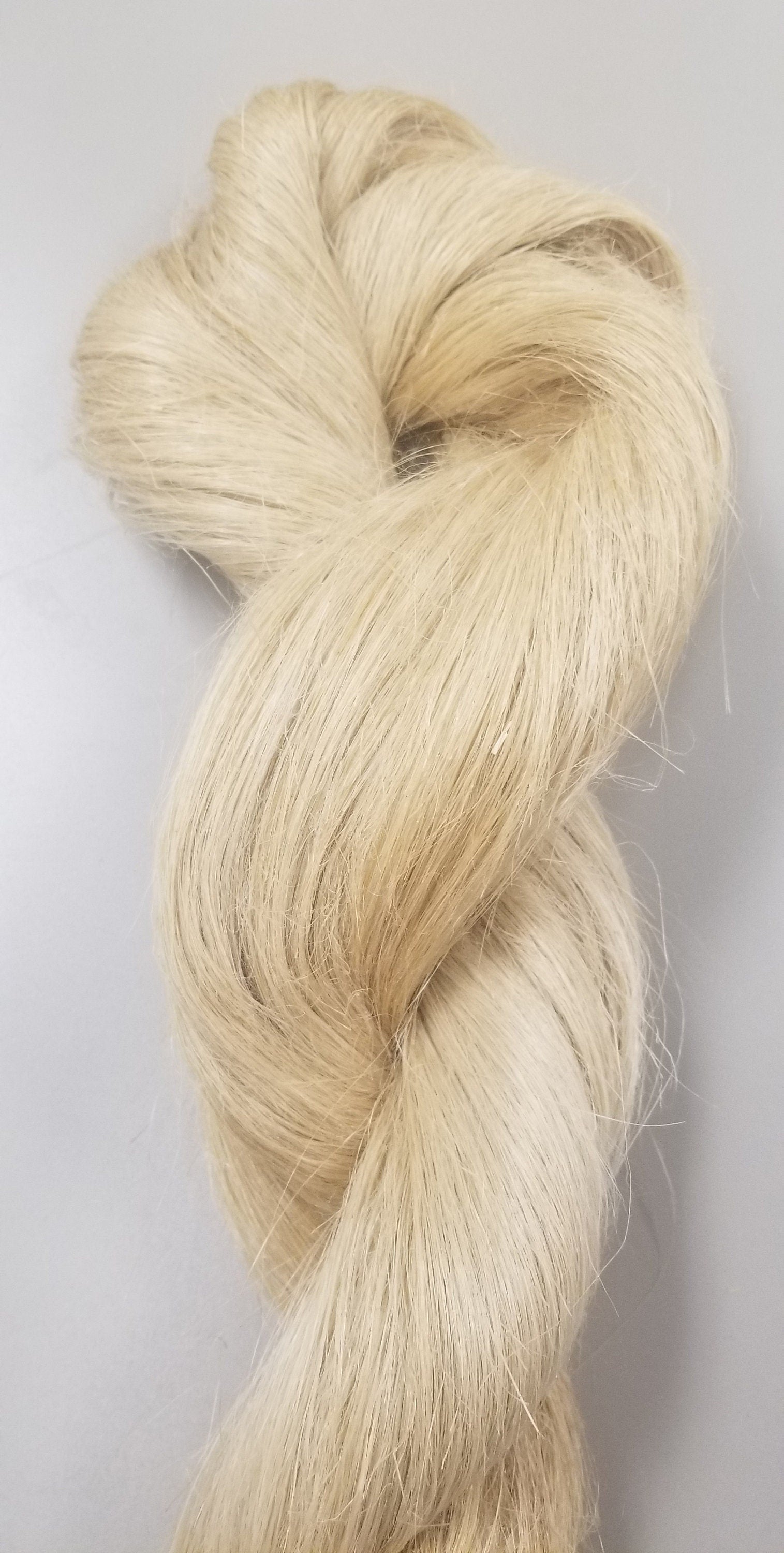 Flax Strick, Set of 3, Natural Long Line Bast Fiber. Great for Spinning, Weaving, Fiber Crafts, Doll Making and Crafts. Medium Coarseness.