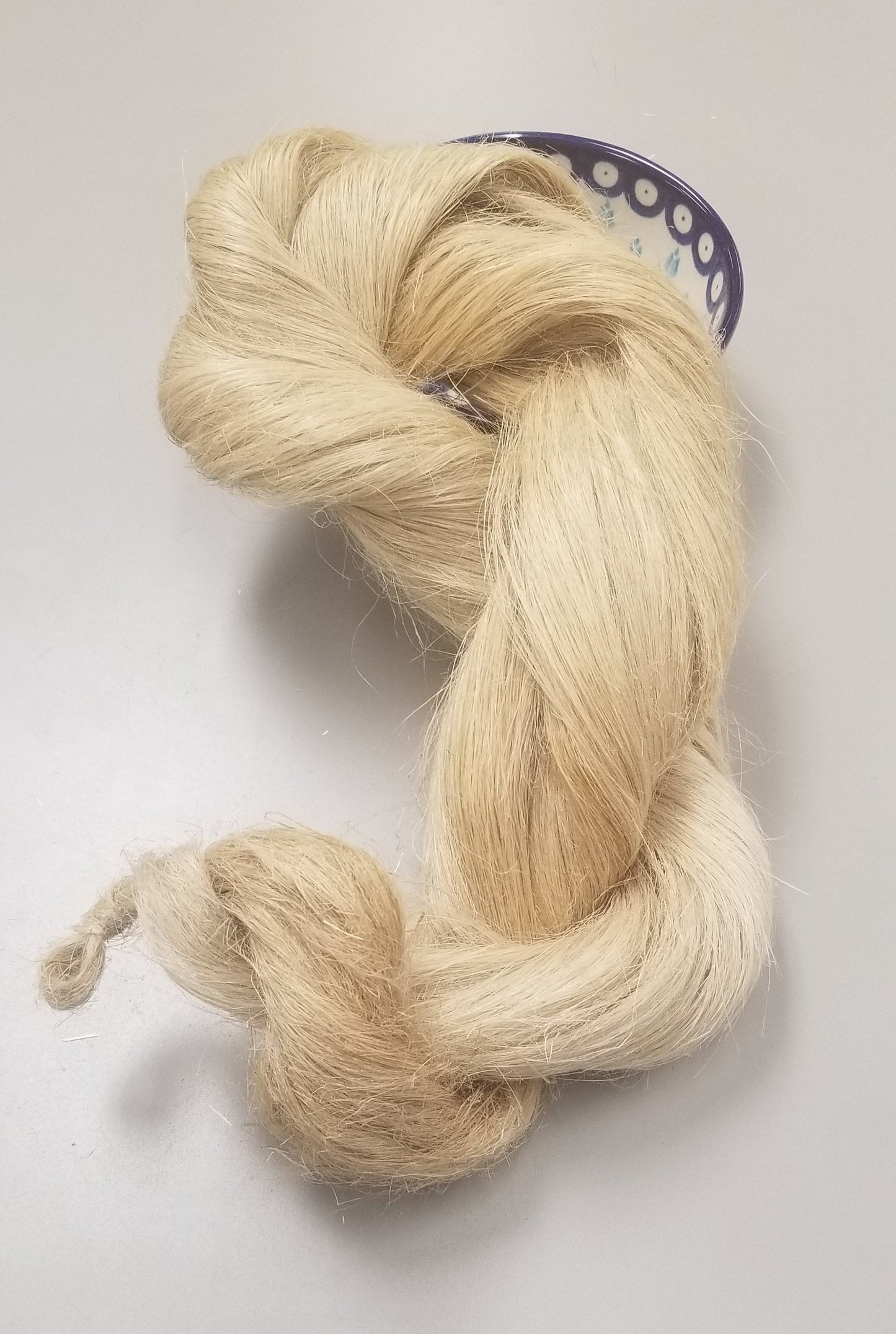 Flax Strick, Natural Long Line Bast Fiber, Great for Spinning, Weaving, Fiber Crafts, Doll Making and Crafts. Approx. Medium Coarseness.