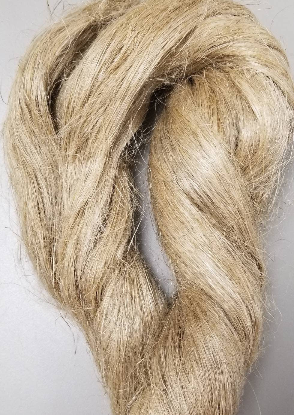 Flax Strick. Fine Natural Long Line Bast Fiber. Great for Spinning, Weaving, Fiber Crafts, Doll Making