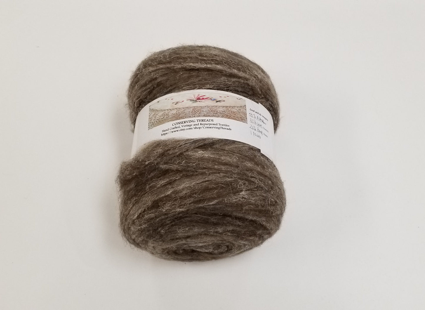 Hemp, Alpaca and Wool Fiber - Custom Blend Roving