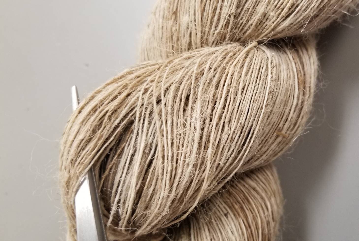 Nettle Yarn, 1 pounds, Hand-Spun Skein, Natural, Sold by Ounce, Himalayan Crafts, Great for Kitting, Crochet, Weaving, Craft, Basketry