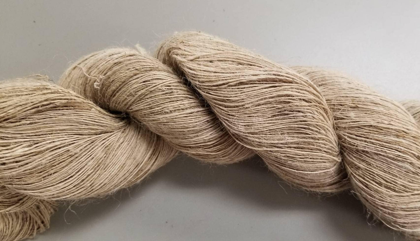 Nettle Yarn, 1 pounds, Hand-Spun Skein, Natural, Sold by Ounce, Himalayan Crafts, Great for Kitting, Crochet, Weaving, Craft, Basketry