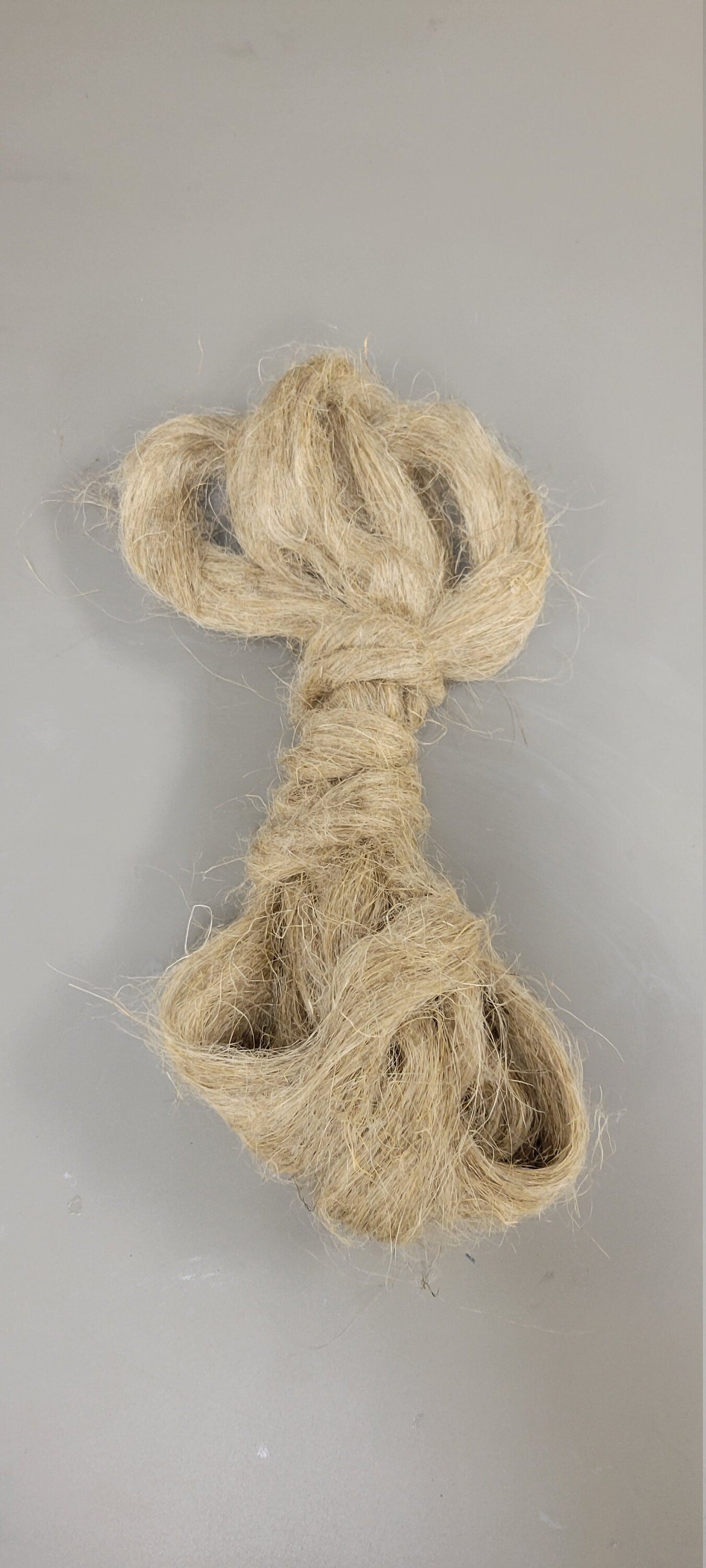 Hemp Fiber Bundle, Semi-Combed Card Sliver, "Hand of Hemp", 3.5 oz, 100% Vegetable Fiber, Great for Basketry, Knitting, Weaving, Fiber Arts