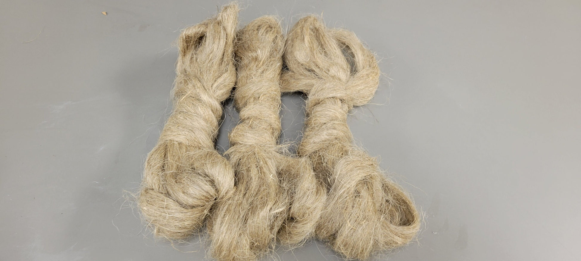 Hemp Fiber Bundle, Semi-Combed Card Sliver, "Hand of Hemp", 3.5 oz, 100% Vegetable Fiber, Great for Basketry, Knitting, Weaving, Fiber Arts