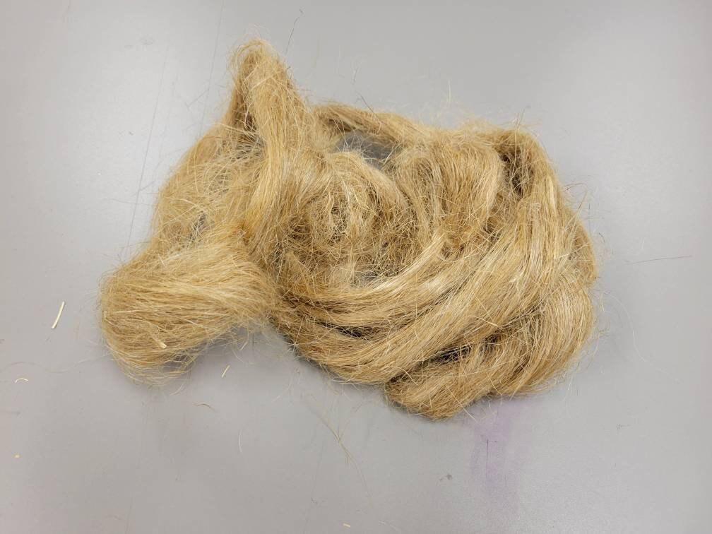 FLAX Fiber. Card Sliver Natural. Semi Combed. Great for Carding, Knitting, Weaving, Fiber Arts!