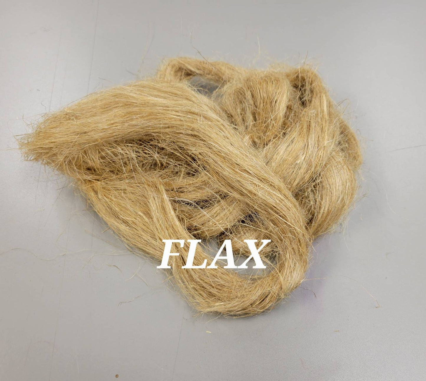 FLAX Fiber. Card Sliver Natural. Semi Combed. Great for Carding, Knitting, Weaving, Fiber Arts!