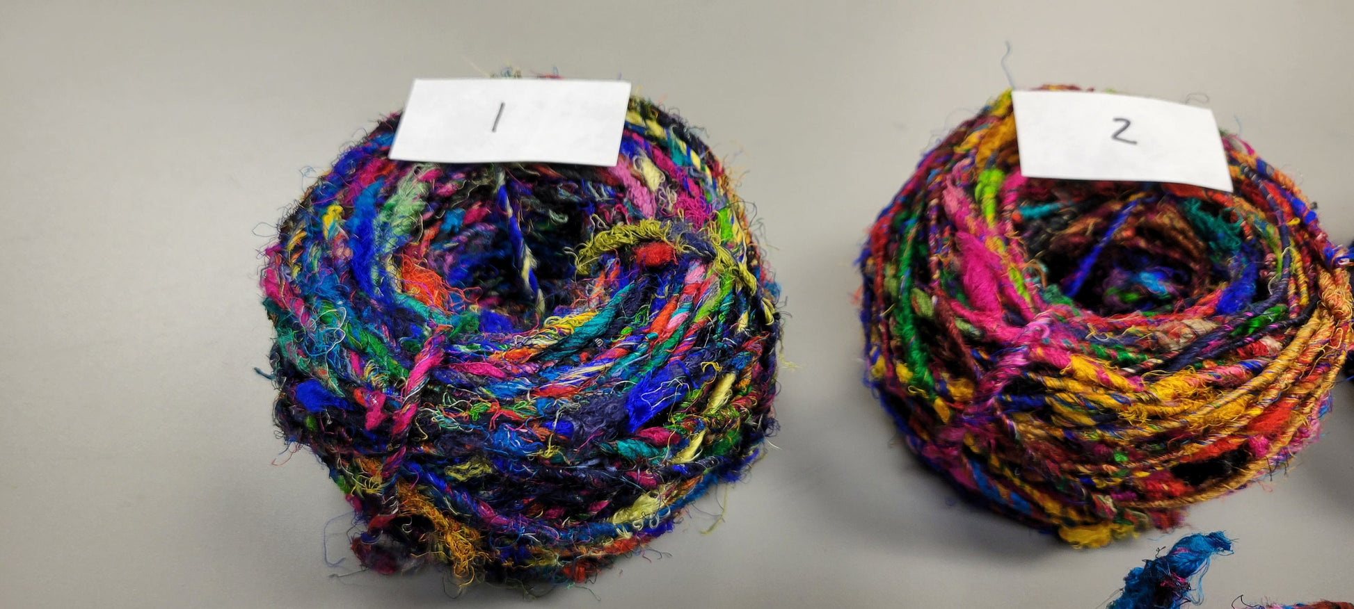 Reclaimed Silk Yarn. Art Yarn. 3.5 ounce. Hand-Spun Black and Rainbow. Recycled Yarn. 2nd Chance Fiber Yarn Bundle.