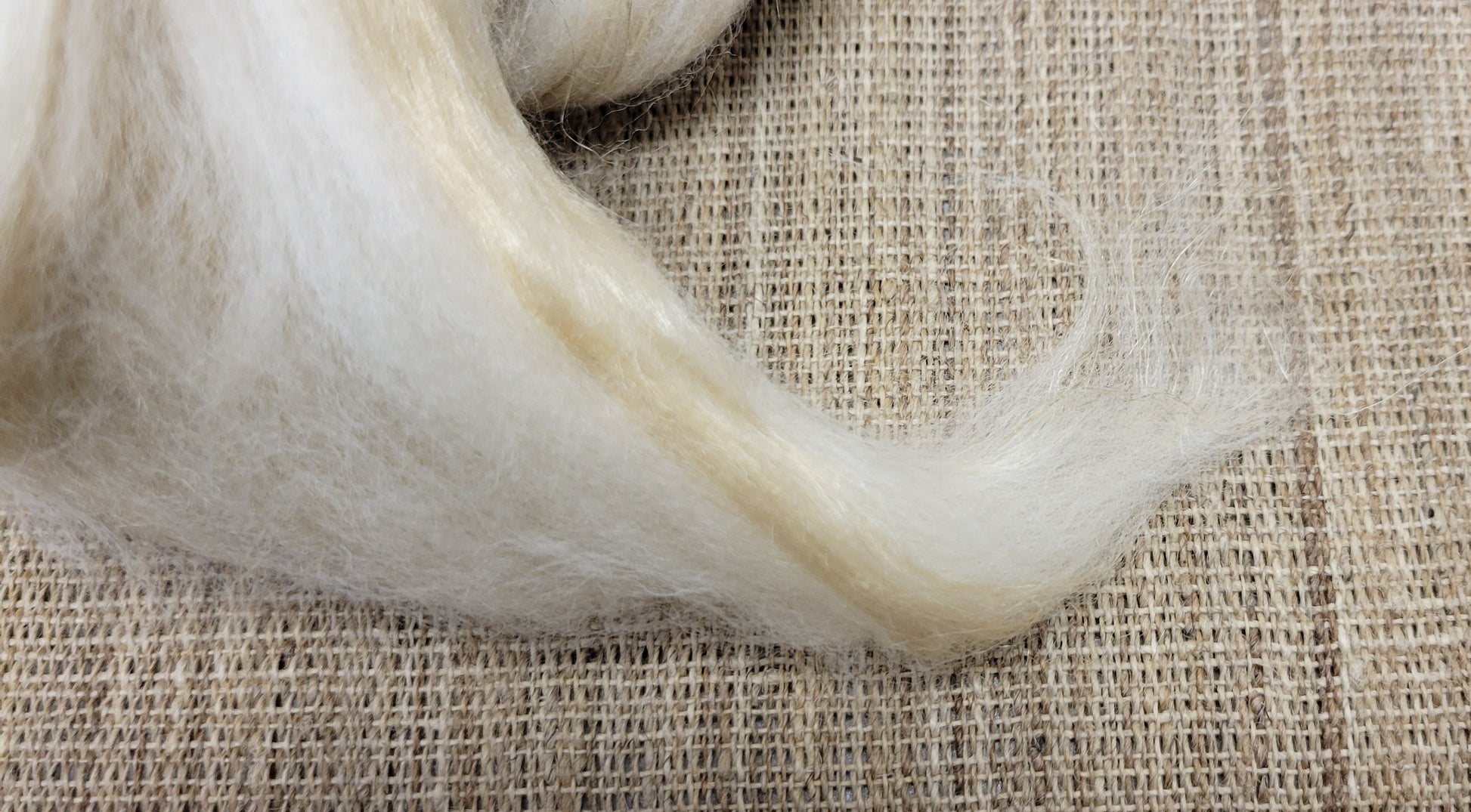 Wool, Silk, Flax Fiber Blend, 2 oz (ounces), Roving for Spinning, Knitting, Fiber Arts and Crafts