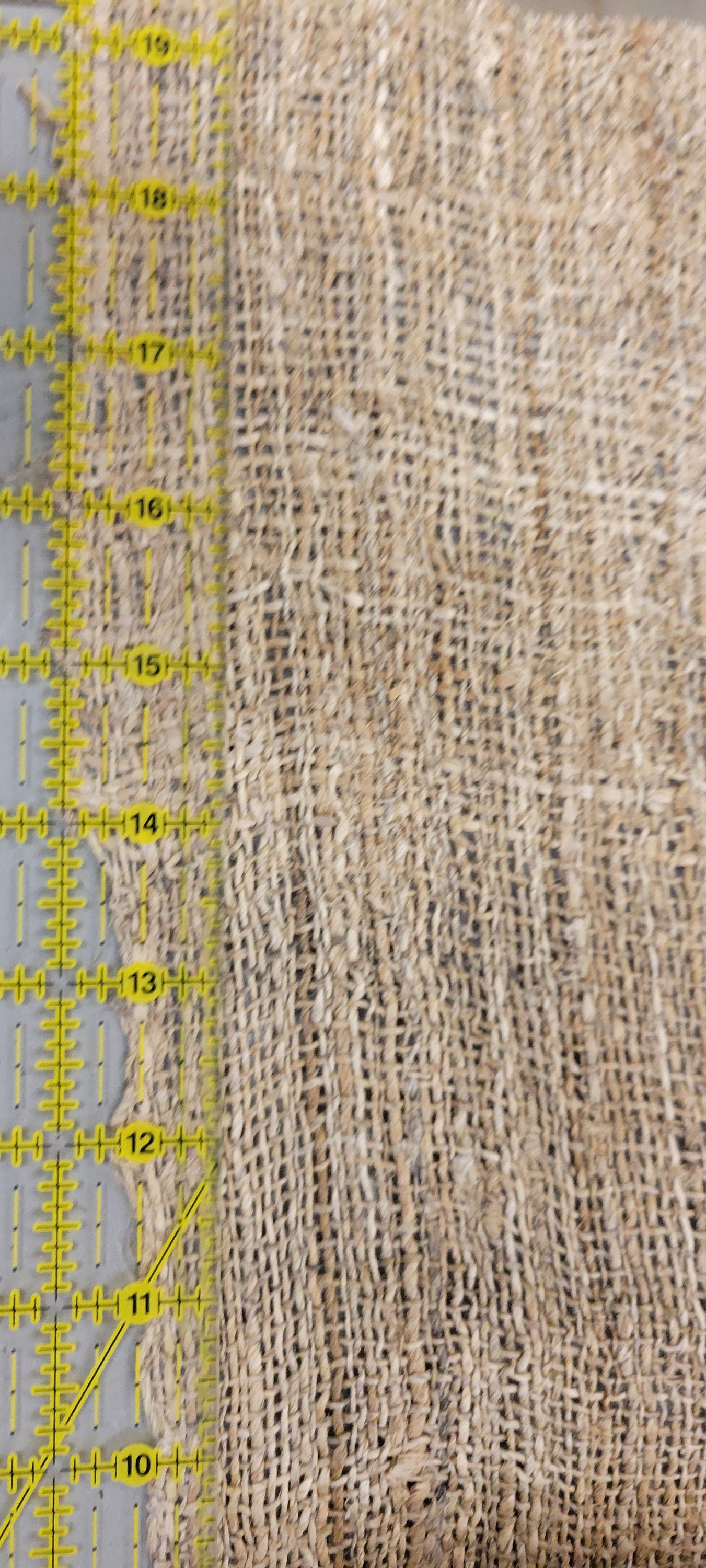 Hemp Hand-Woven Fabric. By the 1/2 Yard. 100% Plant Fiber. 45" Wide