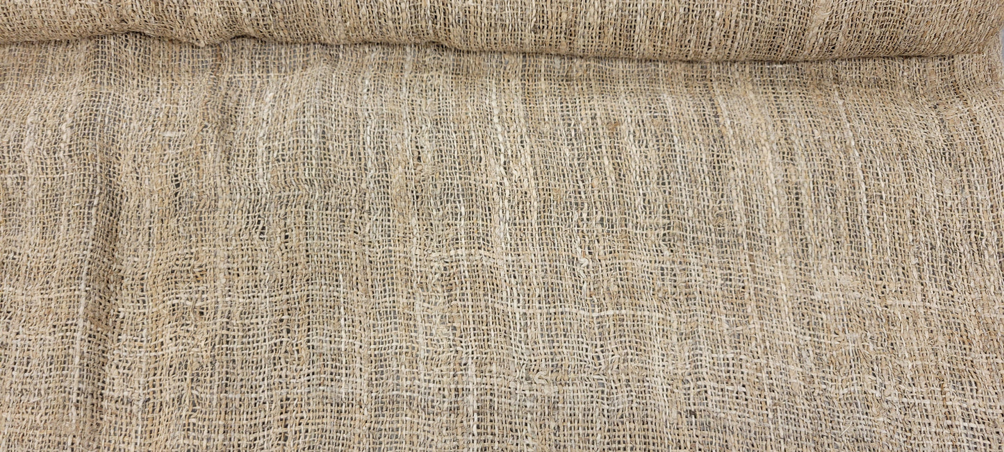 Hemp Hand-Woven Fabric. By the 1/2 Yard. 100% Plant Fiber. 45" Wide