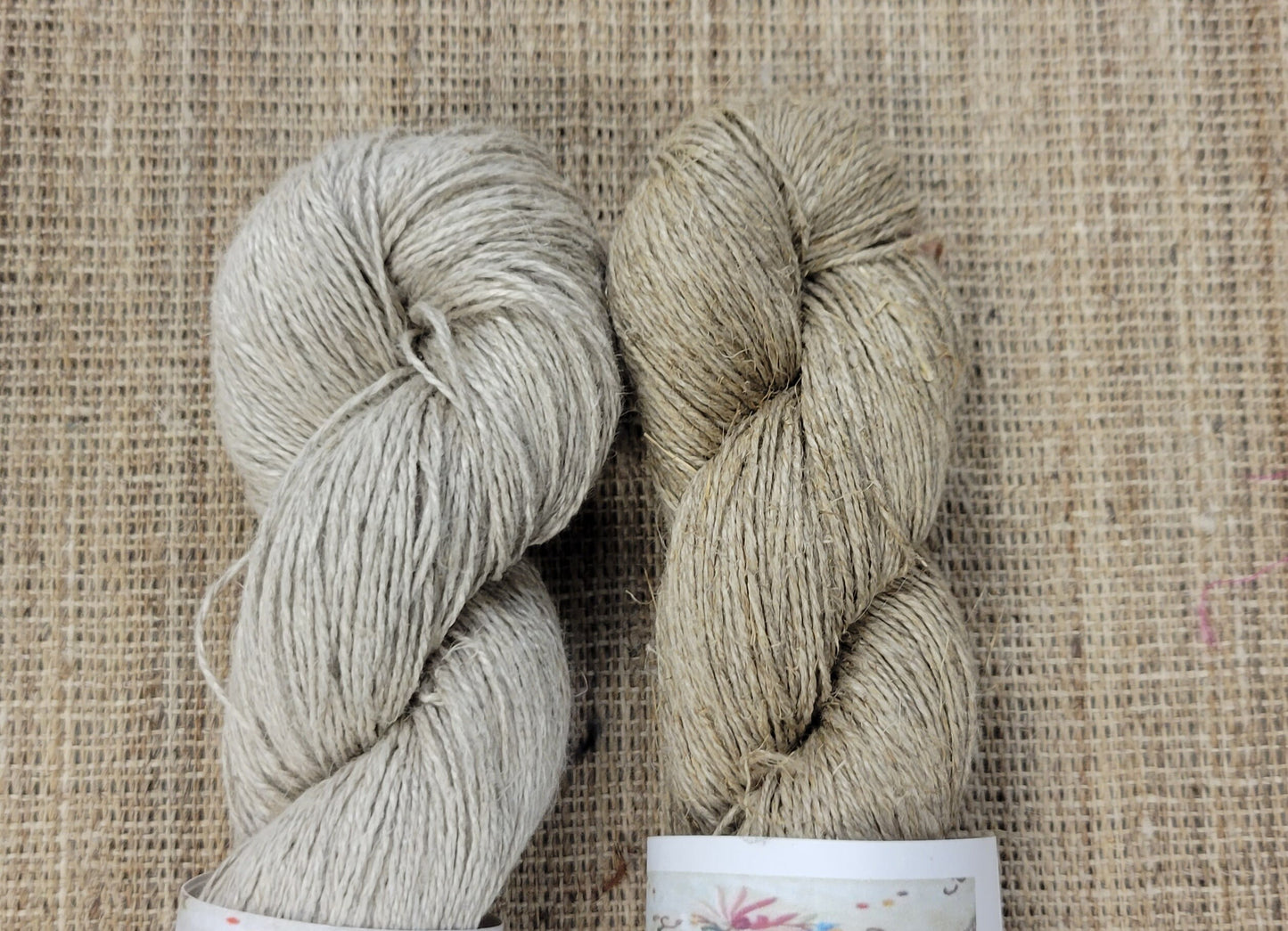 Linen Yarn Machine Spun 10/2 Natural. 3.5 oz Skein. Great for Weaving, Sewing, Rug Making, Kitting, Crochet, Fiber Arts and So Much More