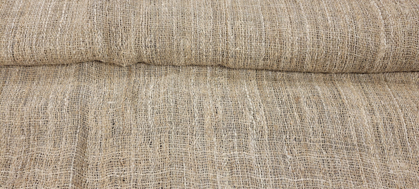 Hemp Hand-Woven Fabric. By the 1/2 Yard. 100% Plant Fiber. 45" Wide