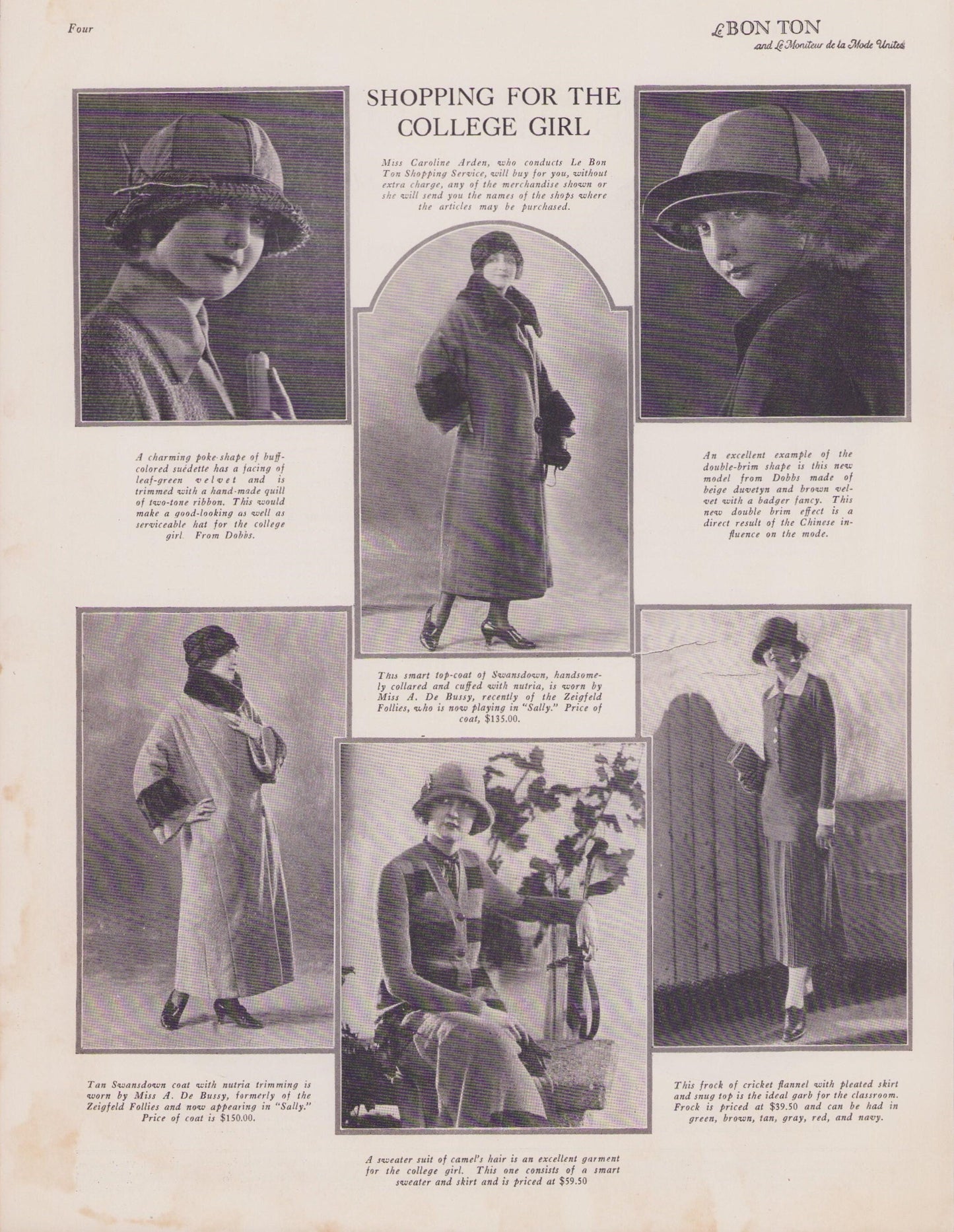 1923 Le Bon Ton Le Moniteur de la Mode United November. Catalog Monthly Report. Paris Fashions Ladies Dress, E-book DOWNLOAD, Vol 72 No 9.