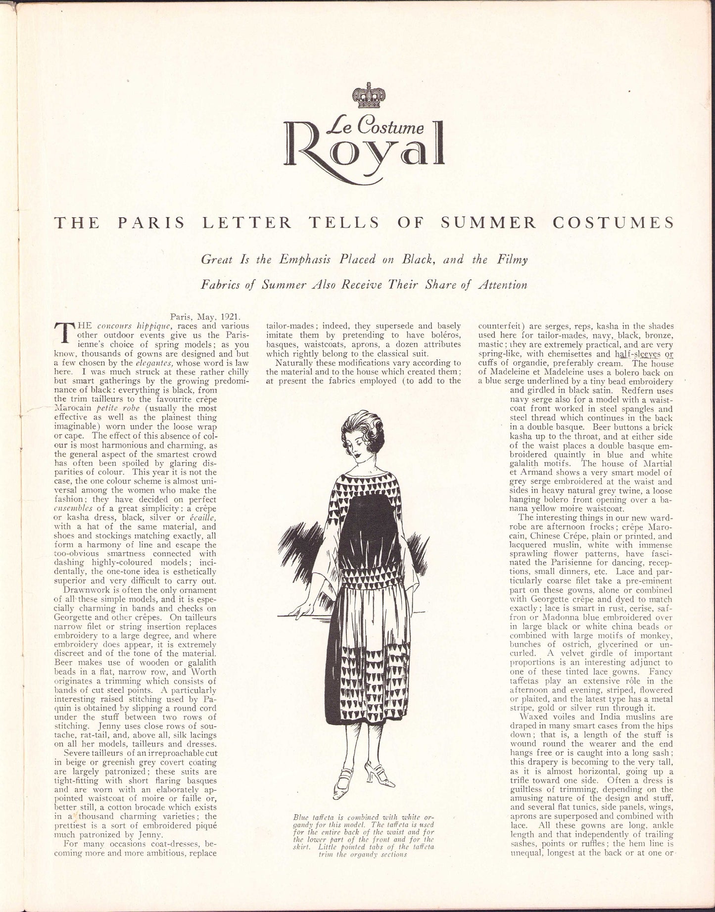 1921 Le Costume Royal July, Pattern Catalog E-book INSTANT DOWNLOAD 1920s Women's and Children's Fashion Magazine, Vol 25, No 10.