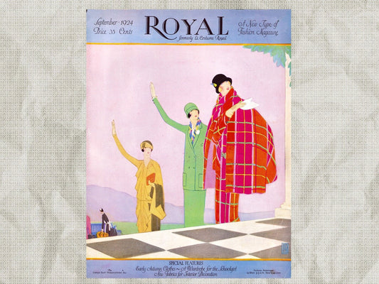 1924 Royal Formerly Le Costume Royal September, Pattern Catalog E-book DOWNLOAD Women's and Children's Fashion Magazine, Vol 28, No 12.