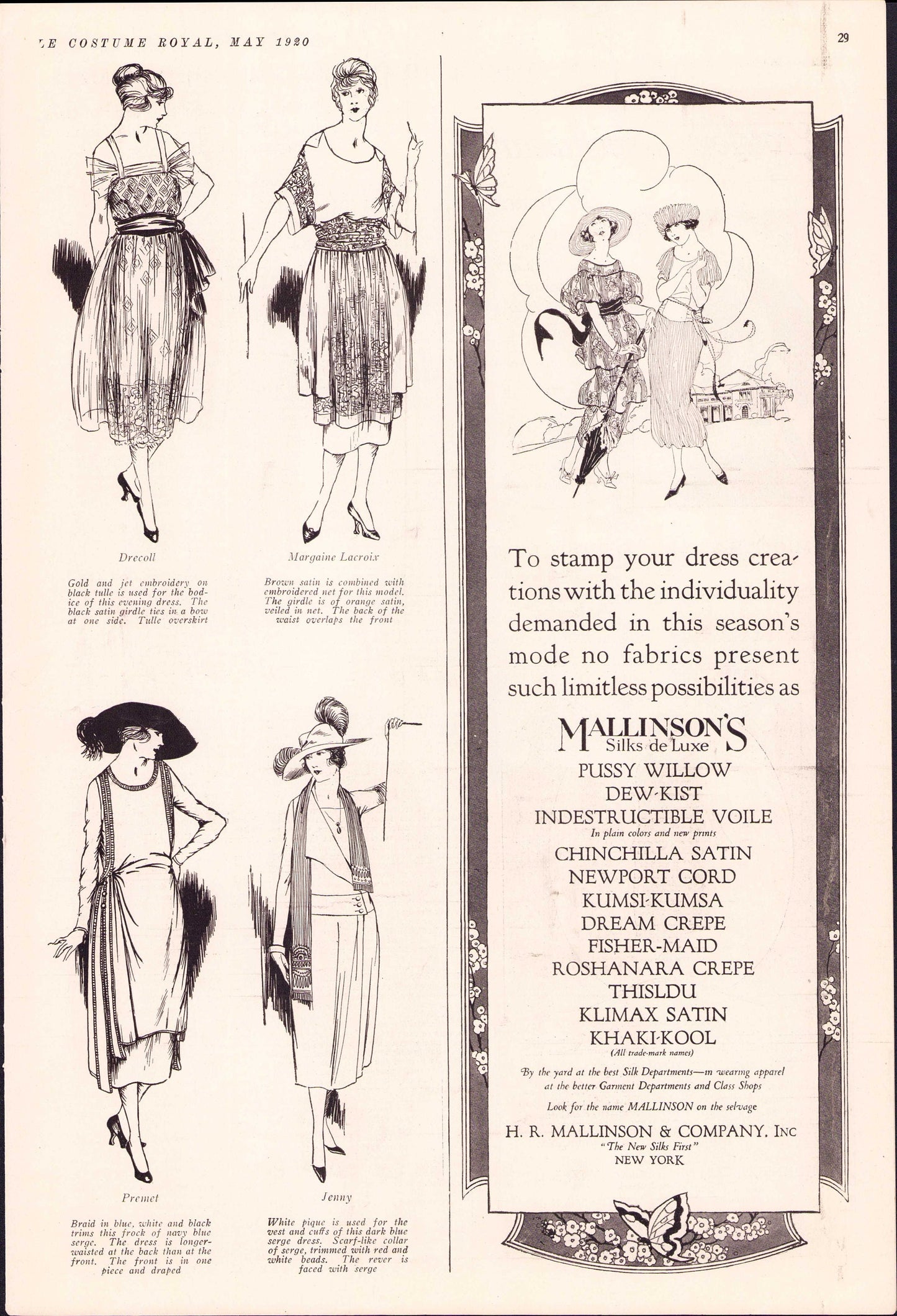 1920 Le Costume Royal May, Pattern Catalog E-book INSTANT DOWNLOAD 1920s Women's and Children's Fashion Magazine, Vol 24, No 8.