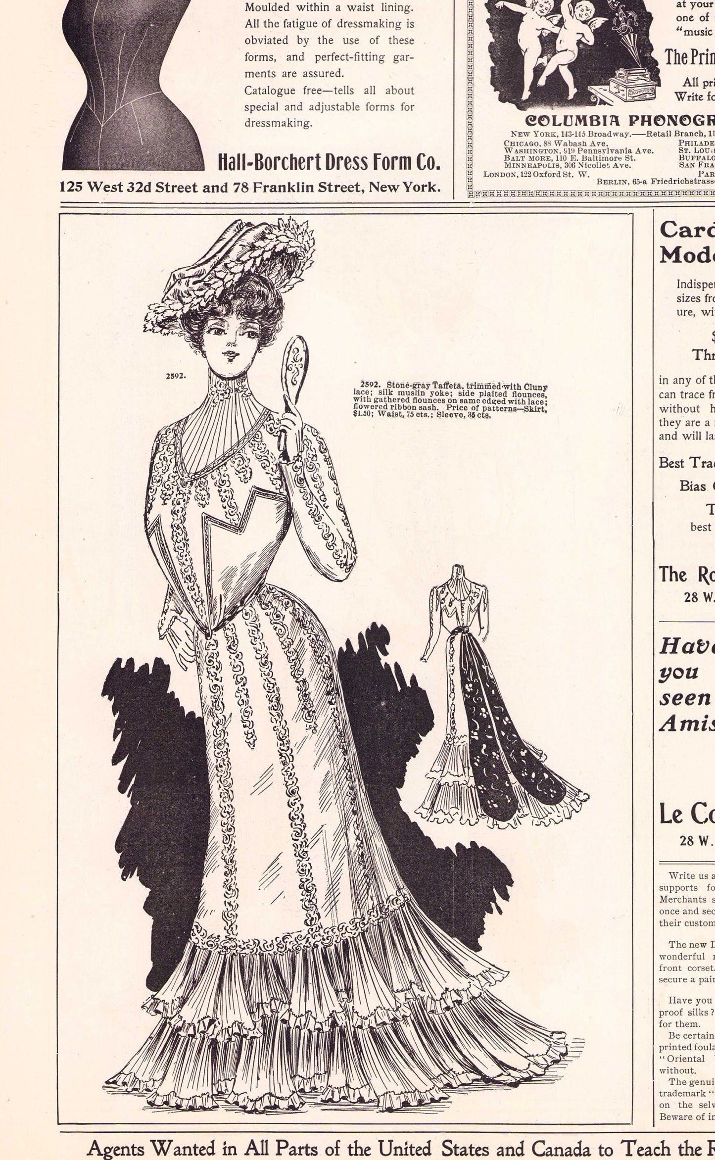 1901 Le Costume Royal April, Royal Pattern Co. Mail Order Catalog E-book INSTANT DOWNLOAD 1900s Ladies' Fashion Magazine, Vol 5, No 7.