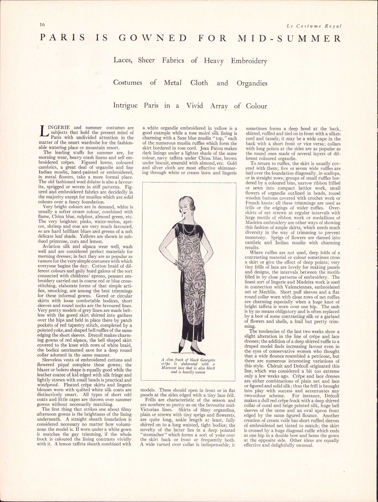 1923 Le Costume Royal August, Pattern Catalog E-book INSTANT DOWNLOAD 1920s Women's and Children's Fashion Magazine, Vol 27, No 11.