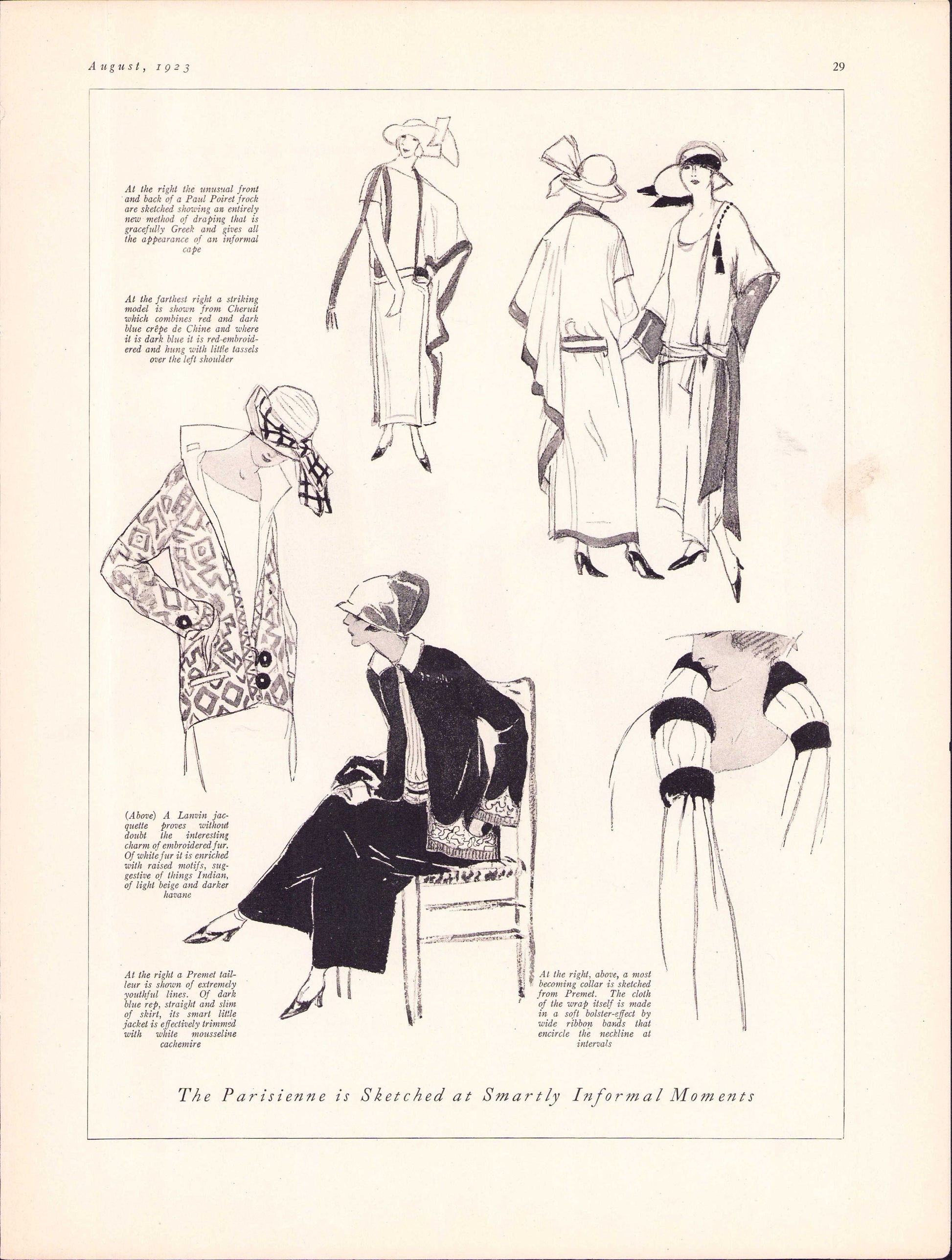 1923 Le Costume Royal August, Pattern Catalog E-book INSTANT DOWNLOAD 1920s Women's and Children's Fashion Magazine, Vol 27, No 11.