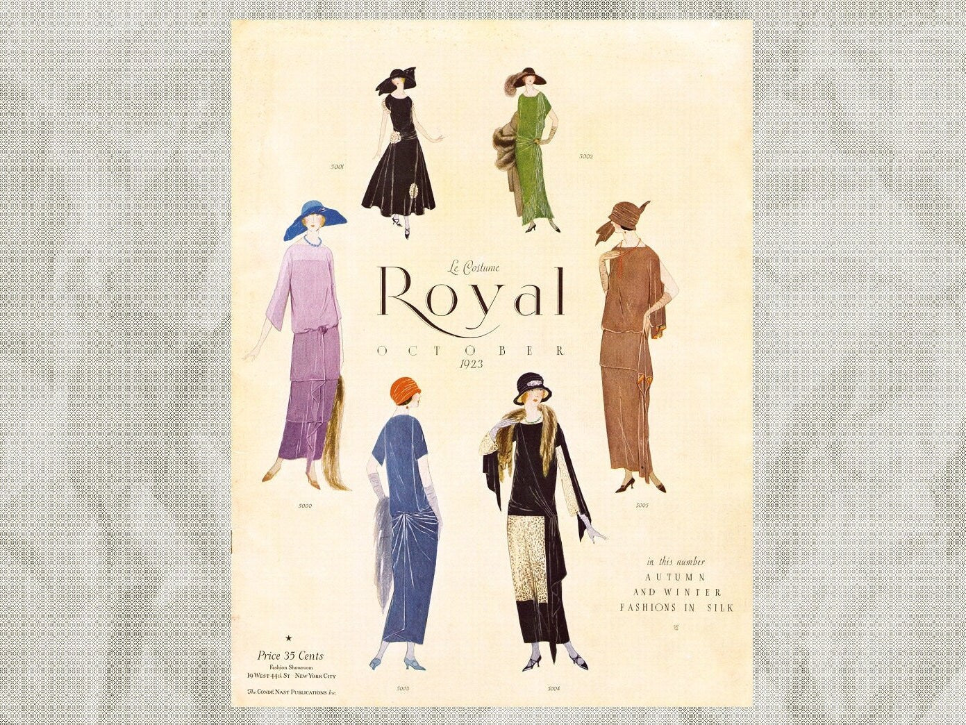 1923 Le Costume Royal October, Pattern Catalog E-book INSTANT DOWNLOAD 1920s Women's and Children's Fashion Magazine, Vol 28, No 1.