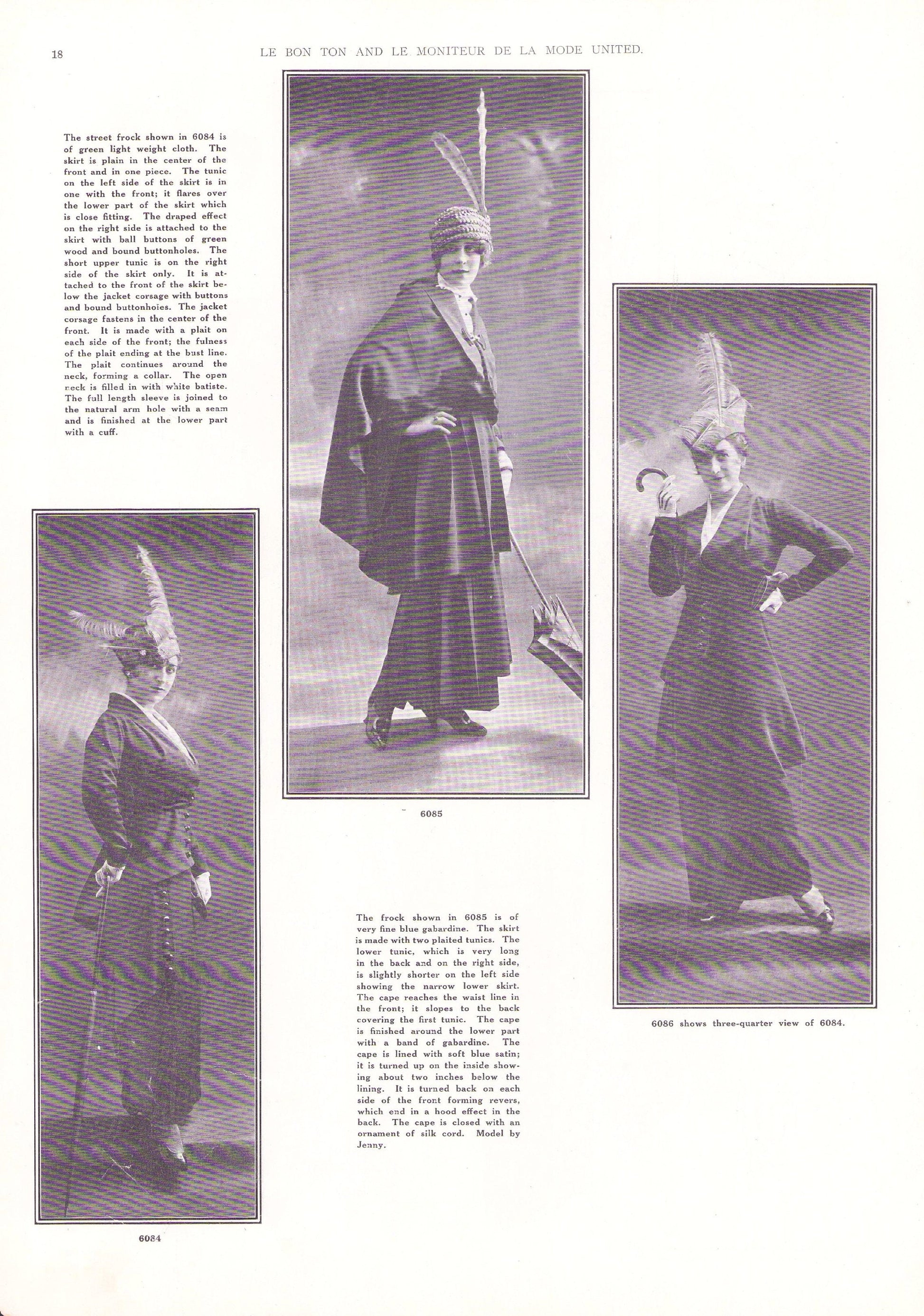 1914 Le Bon Ton Le Moniteur de la Mode United July. Catalog Monthly Report. Paris Fashions Ladies Dress, E-book DOWNLOAD, Vol 63 No 7.