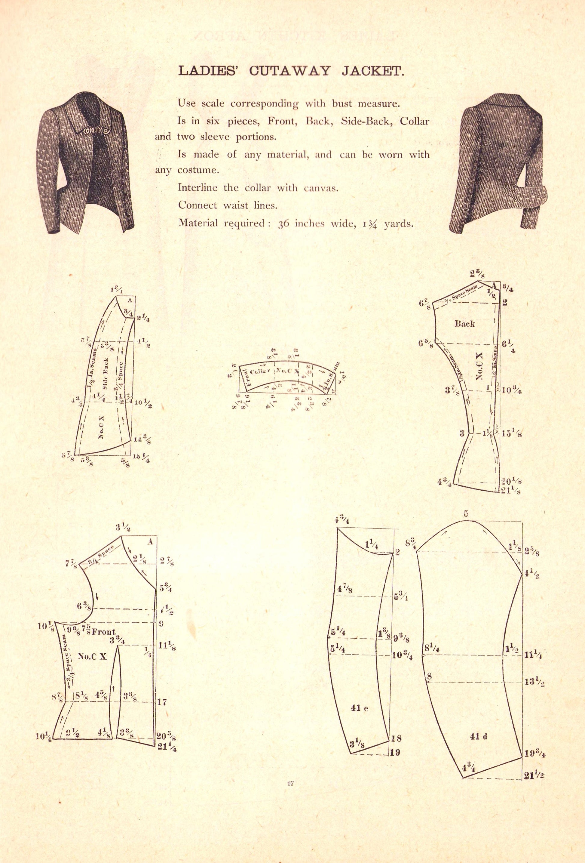 1886 The Voice of Fashion Fall, Chicago Publishing Co, National Garment Cutter. Patten Book, Ladies, & Children. E-book DOWNLOAD.