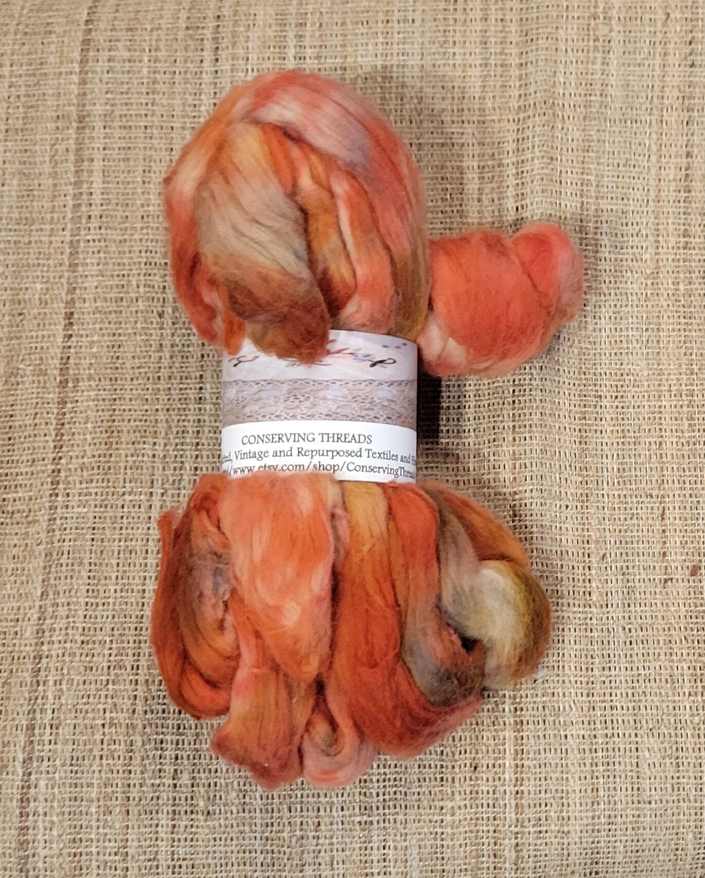 Cotton Sliver, 1/2 oz (0.5 ounce), Red, Rust, Pink, Gray & Tan USA Grown Acala Cotton Sliver, Hand Dyed. Spin Cotton!!! Crafts and Fi