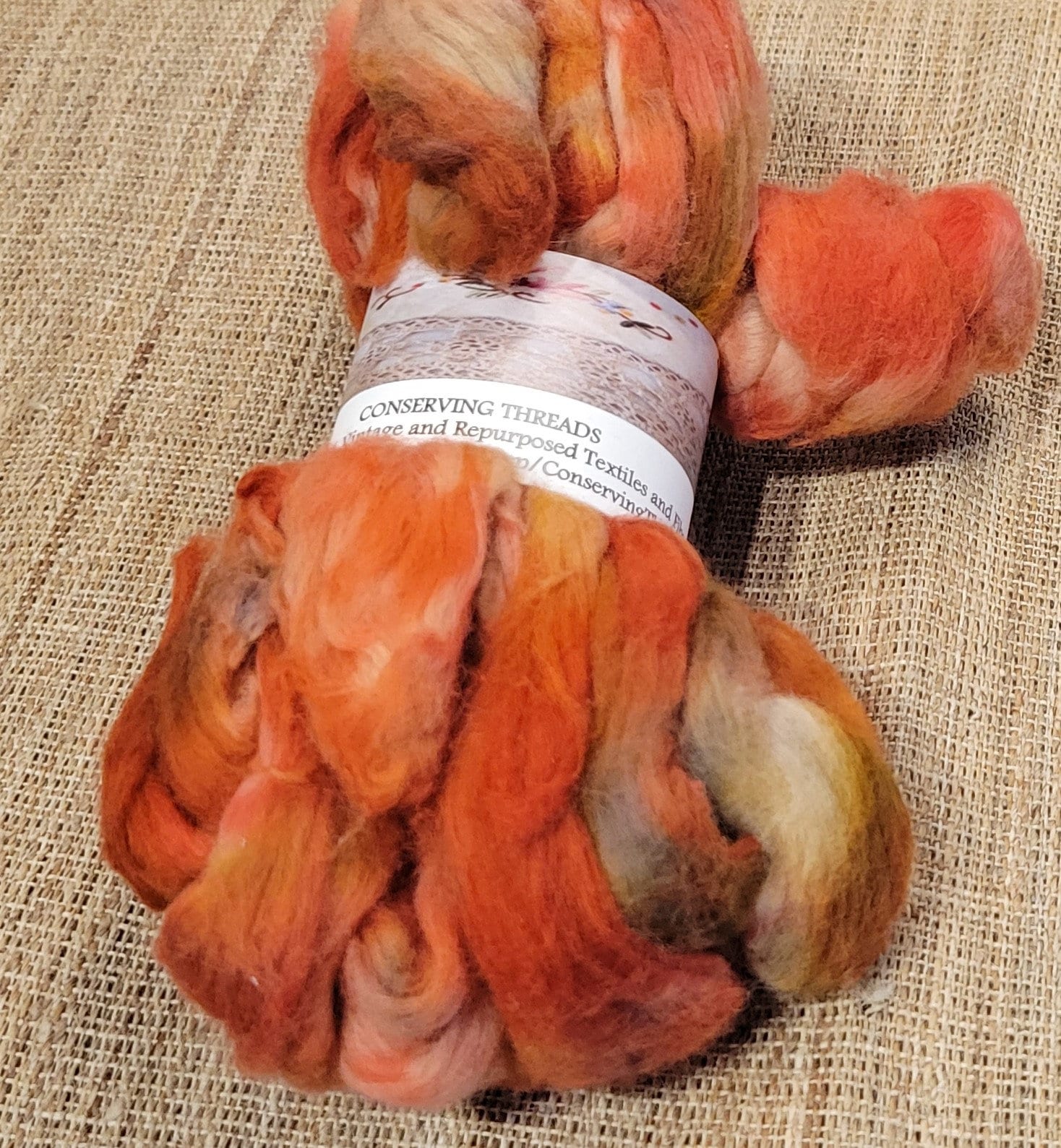 Cotton Sliver, 1/2 oz (0.5 ounce), Red, Rust, Pink, Gray & Tan USA Grown Acala Cotton Sliver, Hand Dyed. Spin Cotton!!! Crafts and Fi